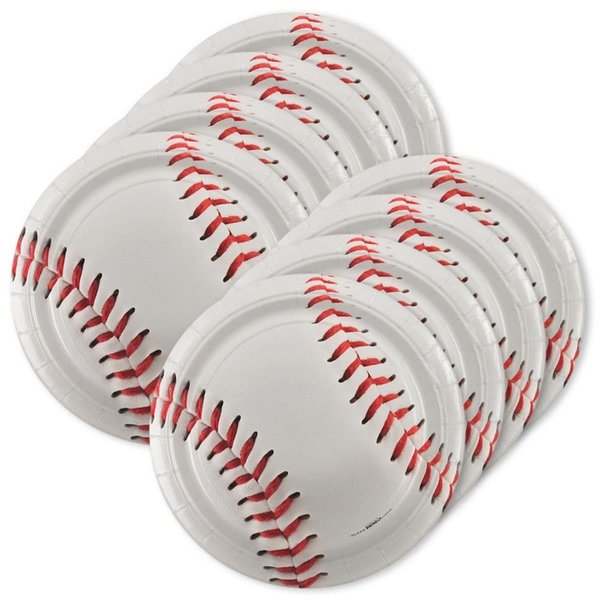 Coolcollectibles 7 in. Baseball Dessert Plate - 24 Piece CO1698756